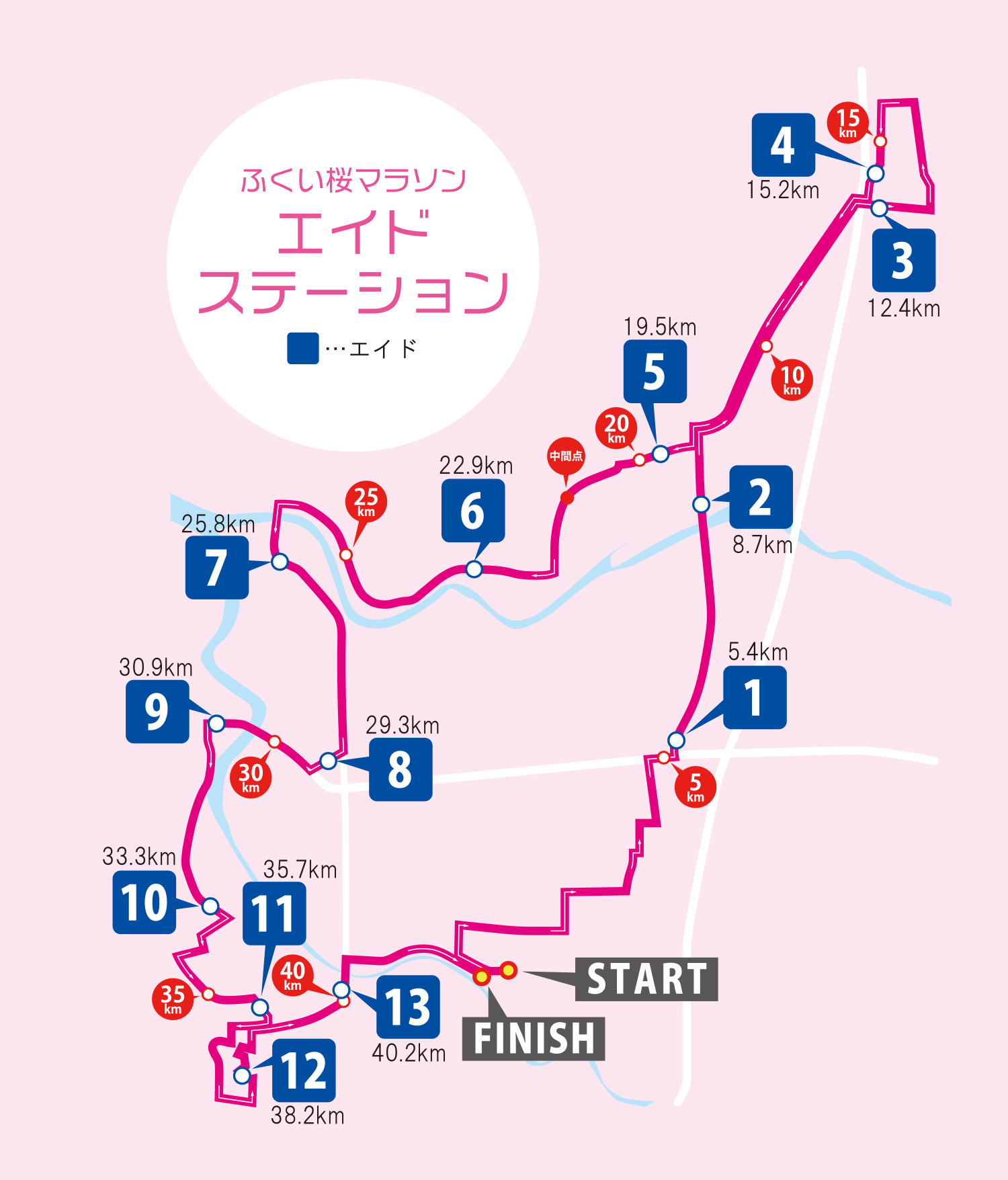 エイドステーションマップのPDFが開きます